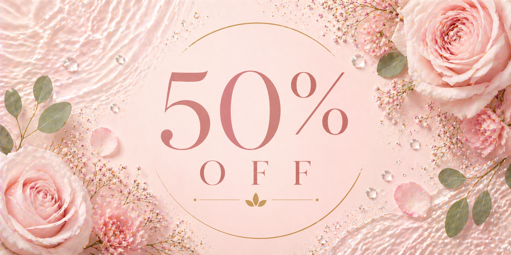 Sales items 50% off