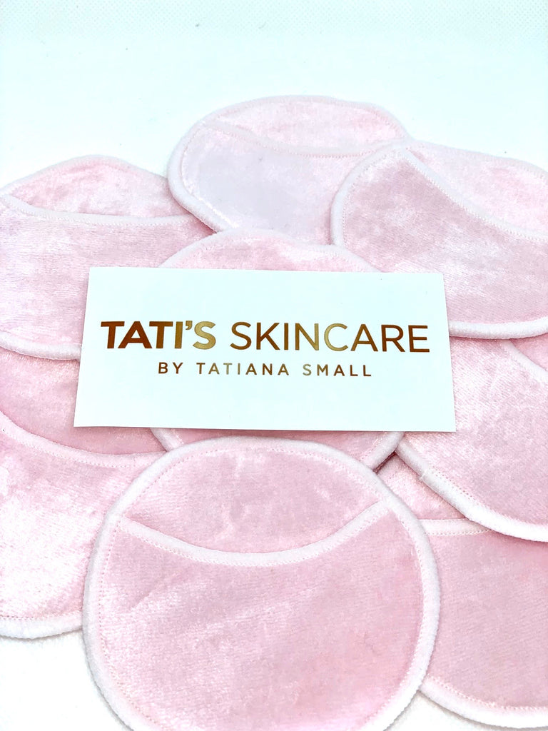 Re-use me Cleansing pads/ Facial cloths & Makeup removing Pads - Tati's Skincare